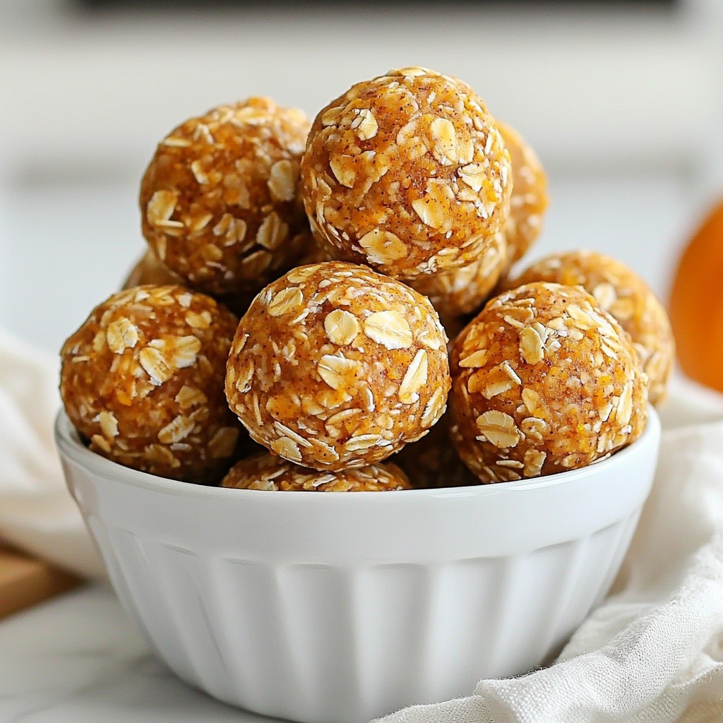 Pumpkin Spice Energy Balls Delightful and Nutritious Snack