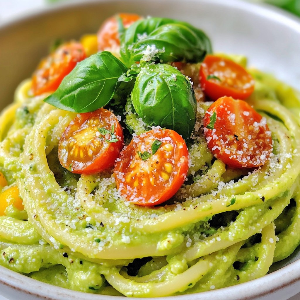Creamy Avocado Pasta Quick and Simple Recipe