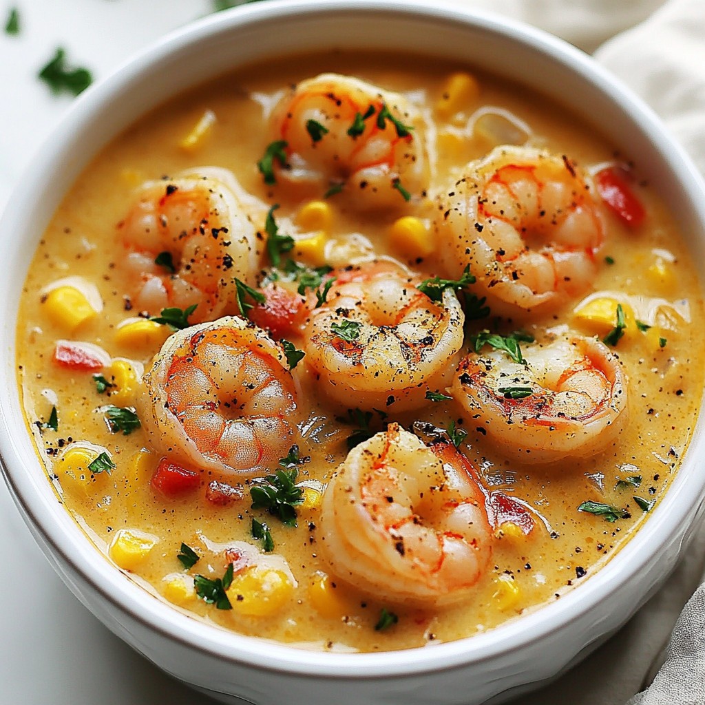 Cajun Shrimp & Corn Chowder Flavorful Comfort Dish