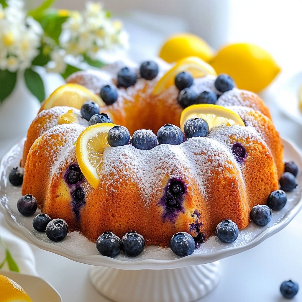 Blueberry Lemon Pound Cake Simple and Delicious Recipe
